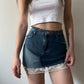 lace trim hearts mini skirt - S/M