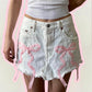 white bow mini skirt - MEDIUM