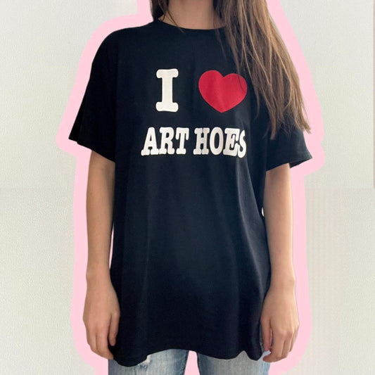 i <3 art hoes oversized tshirt - L