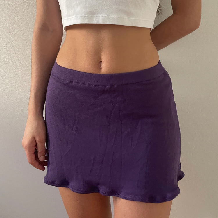 Purple Ruffled Mini Skirt - XS/S, S/M