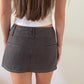 Gray Trouser Micro Mini Skirt - MEDIUM/LARGE